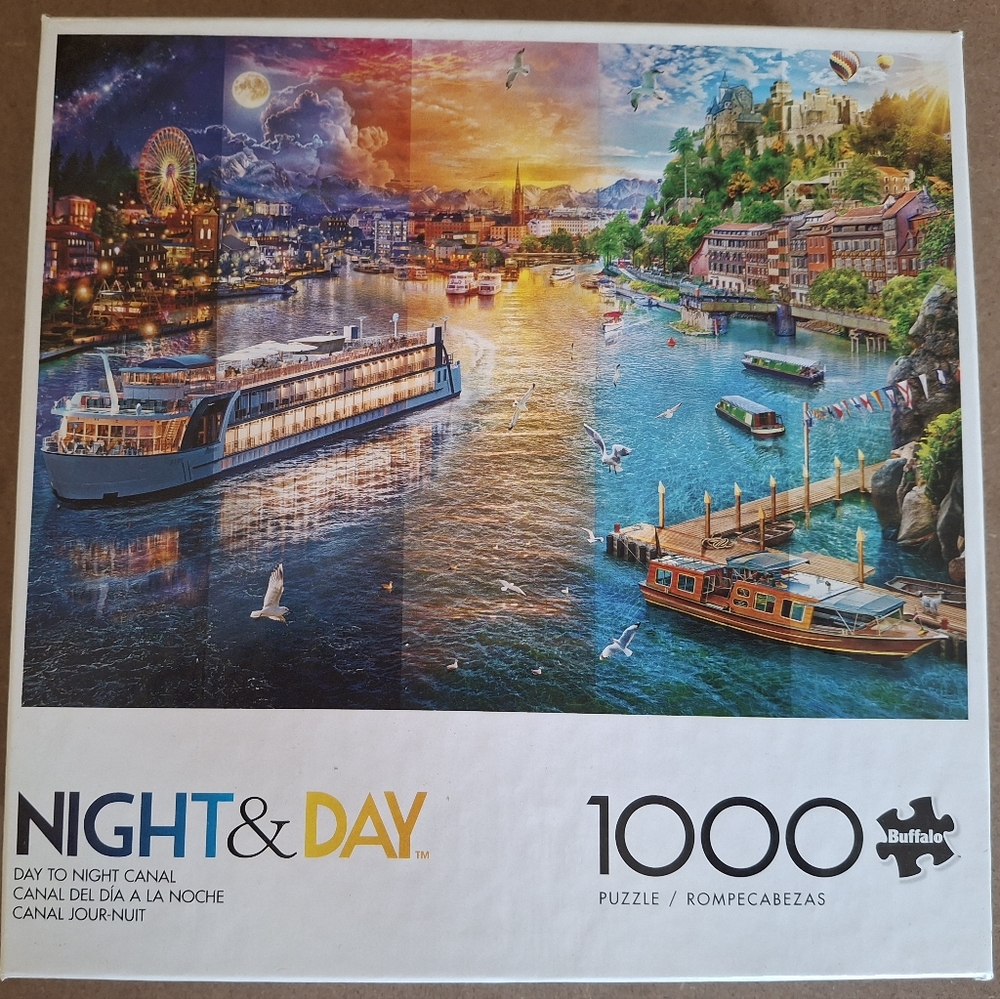 NWOT Buffalo Night & Day Canal Puzzle - 1000 Pieces